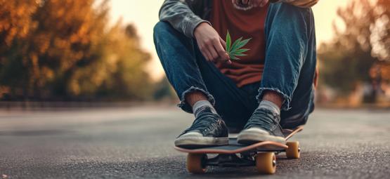 O cruzamento entre a cultura cannabis e o skate