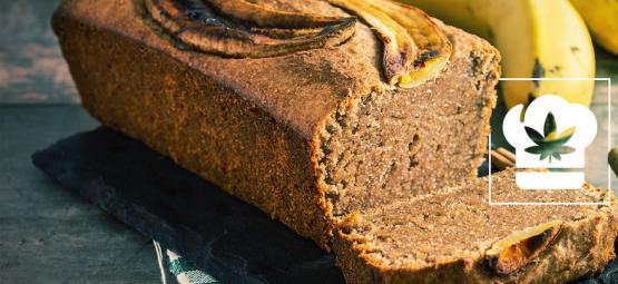 Como preparar pão de banana com canábis